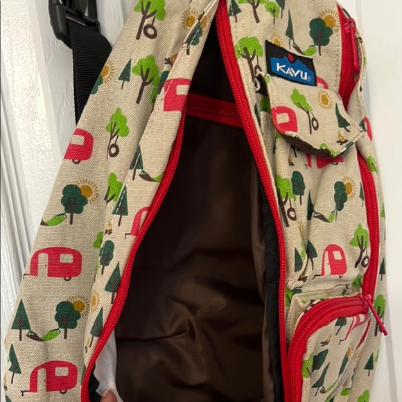 KAVU Sling Bag with Red and Green Print - Picture 5 of 6